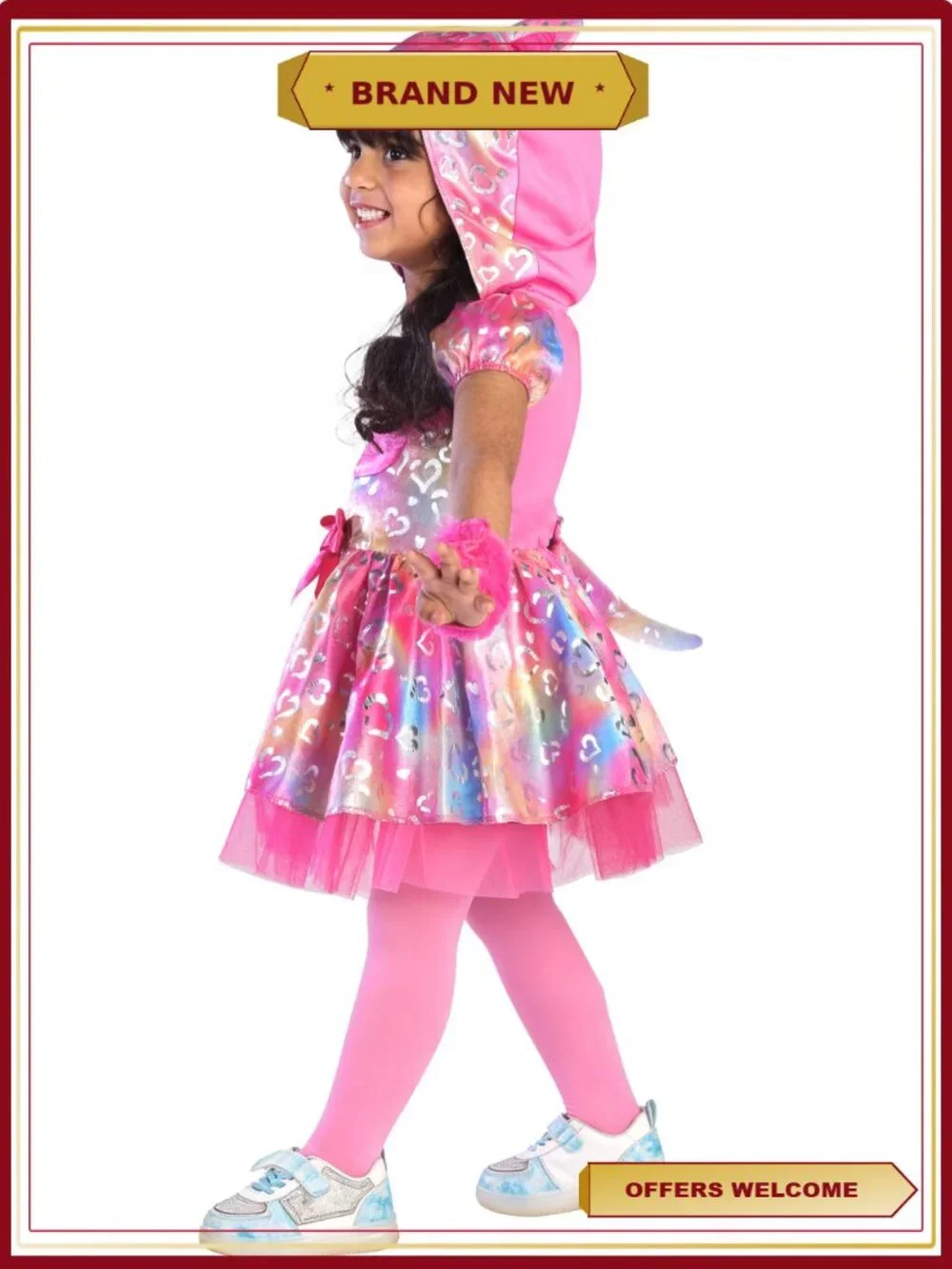 Toddler Halloween Costume Rainbow Kitty Size 2T Way to Celebrate